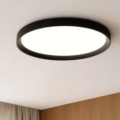 Plafoniere Moderne-Vivida International Plafoniera rotonda nera da cucina led 36w 3000k 4000k vivida atena