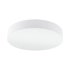 Plafoniere Moderne-Selezionato da Mazzolaluce Plafoniera rotonda tessuto bianco moderna per camera da letto eglo pasteri