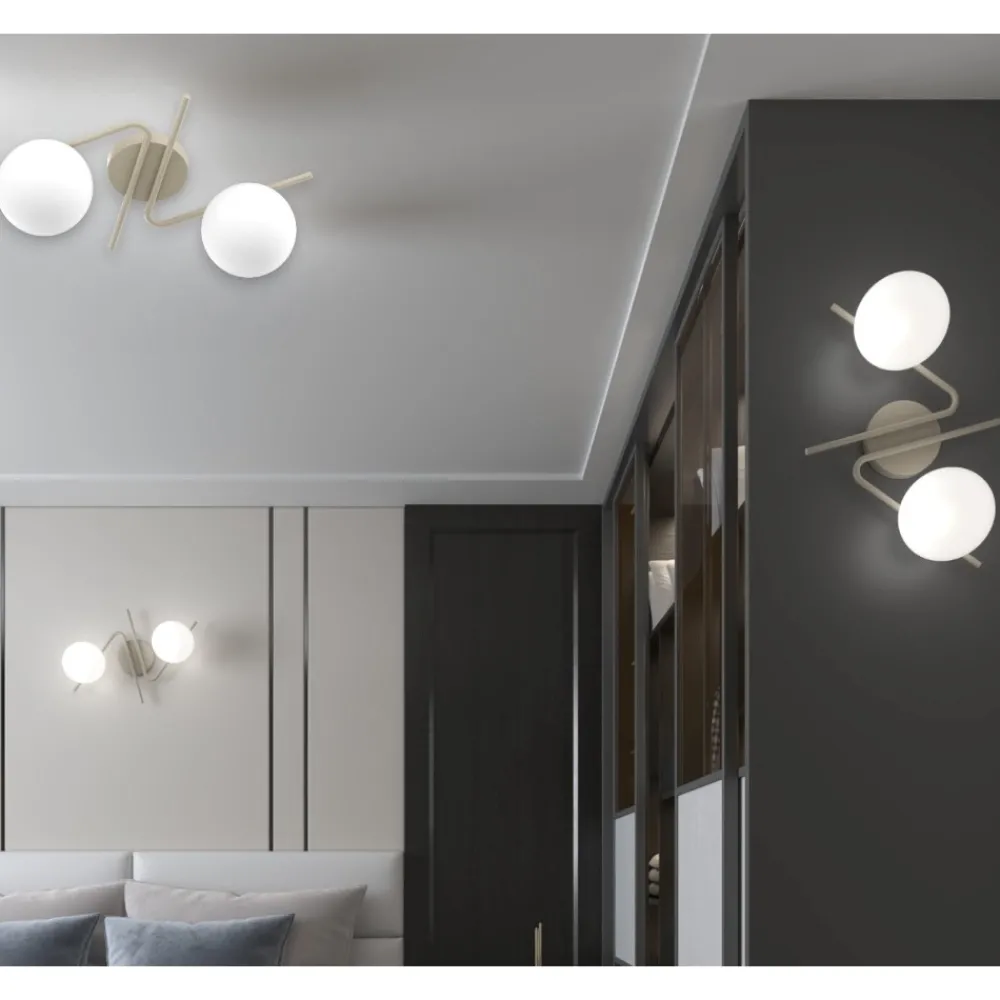 Plafoniere Moderne-Top Light Plafoniera sabbia moderna holly