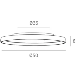 Plafoniere Moderne-Top Light Plafoniera sabbia rotonda per cucina biemissione luce led cct plana