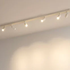 Plafoniere Moderne-Top Light Plafoniera sei luci binario led sabbia