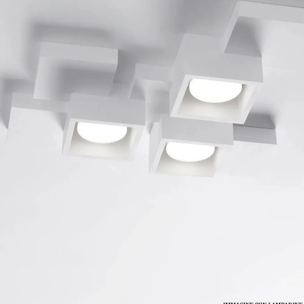 Plafoniere Moderne-Sforzin Illuminazione Plafoniera sforzin per cucina bianca design moderno