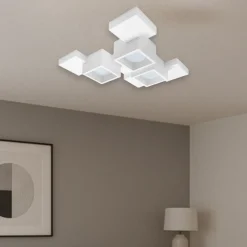 Plafoniere Moderne-Sforzin Illuminazione Plafoniera sforzin per cucina bianca design moderno