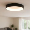 Plafoniere Moderne-Selezionato da Mazzolaluce Plafoniera smart anello nero 38cm led 30w 2700k-5000k con telecomando app