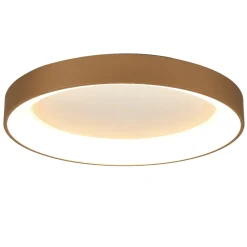 Plafoniere Moderne-Selezionato da Mazzolaluce Plafoniera smart anello oro 65cm led 60w 2700k-5000k con telecomando app