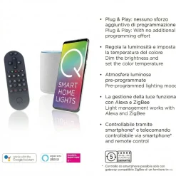 Plafoniere Moderne-Selezionato da Mazzolaluce Plafoniera smart cerchi nero oro grigio led 2700k a 5000k con telecomando