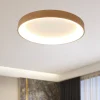 Plafoniere Moderne-Selezionato da Mazzolaluce Plafoniera smart cerchio effetto legno 50cm led 2700k a 5000k wireless