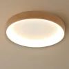 Plafoniere Moderne-Selezionato da Mazzolaluce Plafoniera smart 38cm anello led effetto legno 2700k-5000k con telecomando app