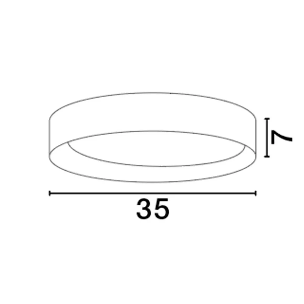 Plafoniere Moderne-Selezionato da Mazzolaluce Plafoniera tonda bianca 35cm led 30w 3000k dimmerabile legno