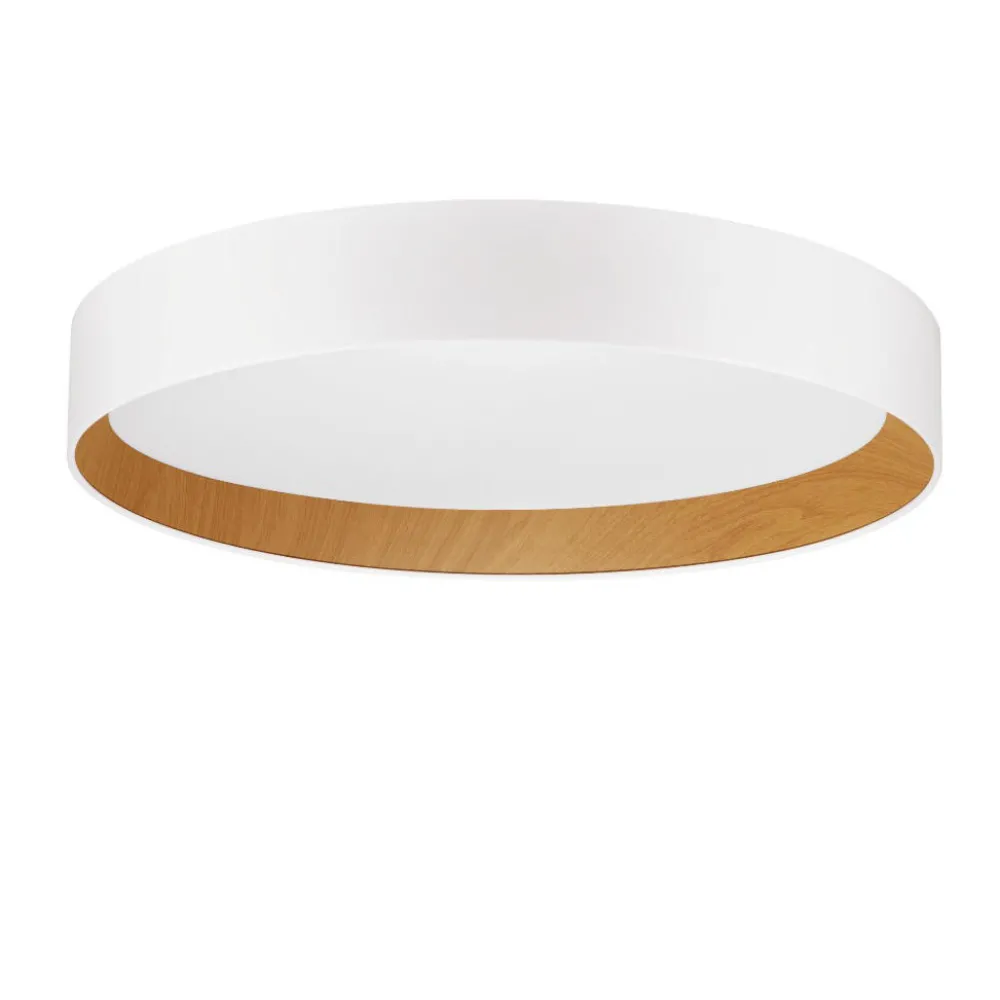 Plafoniere Moderne-Selezionato da Mazzolaluce Plafoniera tonda da cucina bianca led 3000k 60 cm dimmerabile