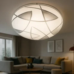 Plafoniere Moderne-Perenz Illuminazione Plafoniera tonda in vetro 30cm fisdh