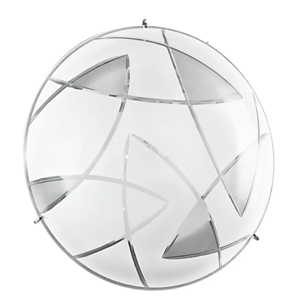 Plafoniere Moderne-Perenz Illuminazione Plafoniera tonda in vetro 30cm fisdh