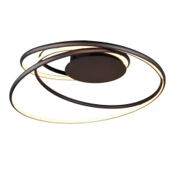 Plafoniere Moderne-Selezionato da Mazzolaluce Plafoniera tonda led da 2300k a 4000k dimmerabile