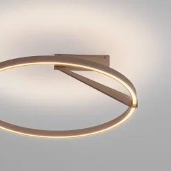 Plafoniere Moderne-Selezionato da Mazzolaluce Plafoniera tonda led 35w 2700k 3000k 4000k moderna caffe moca biemissione
