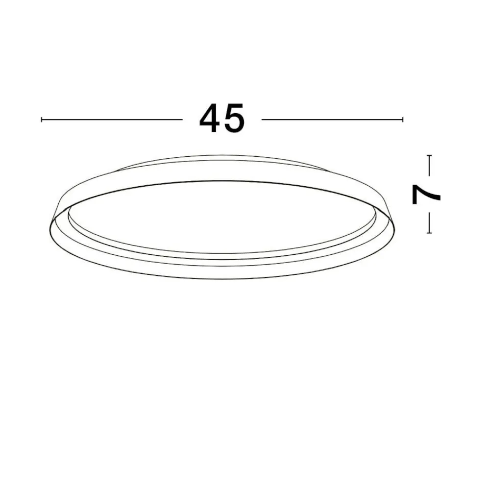Plafoniere Moderne-Selezionato da Mazzolaluce Plafoniera tonda marrone spazzolato led 38w 2700k 4000k moderna