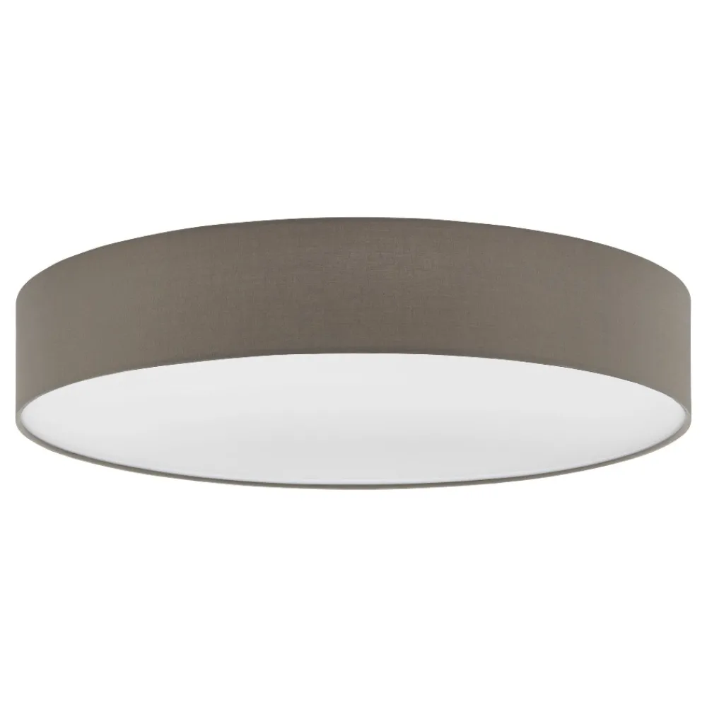 Plafoniere Moderne-Eglo Plafoniera tonda moderna per salotto 76 cm tortora pasteri