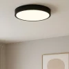 Plafoniere Moderne-Selezionato da Mazzolaluce Plafoniera tonda nera 38cm led 30w 2700k 3300k 4000k dimmerabile
