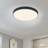 Plafoniere Moderne-Selezionato da Mazzolaluce Plafoniera tonda nera 65cm led 50w 2700k 3300k 4000k dimmerabile