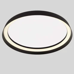 Plafoniere Moderne-Selezionato da Mazzolaluce Plafoniera tonda nera moderna led 38w 2700k 4000k