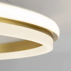Plafoniere Moderne-Selezionato da Mazzolaluce Plafoniera tonda oro 45cm led 38w 3000k