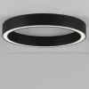 Plafoniere Moderne-Selezionato da Mazzolaluce Plafoniera tonda per camera da letto led 3000k dimmerabile nero 60 cm