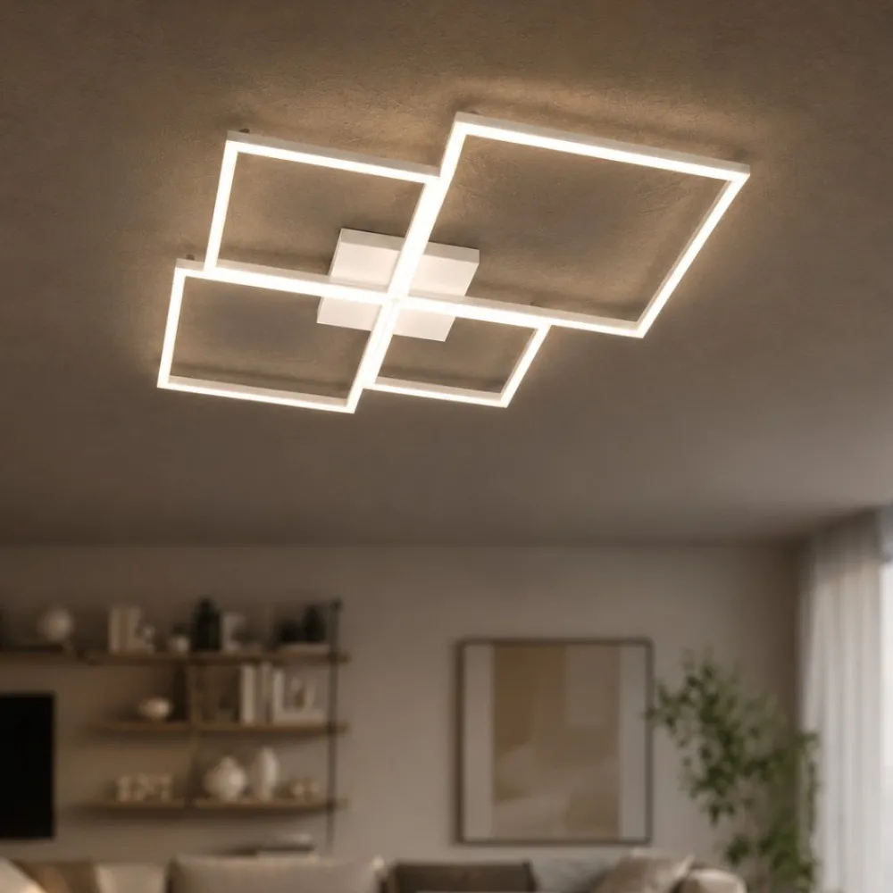 Plafoniere Moderne-Top Light Plafoniera four squares led 3000k 4000k