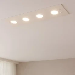 Plafoniere Moderne-Top Light Plafoniera toplight path vetro bianco lucido per cucina