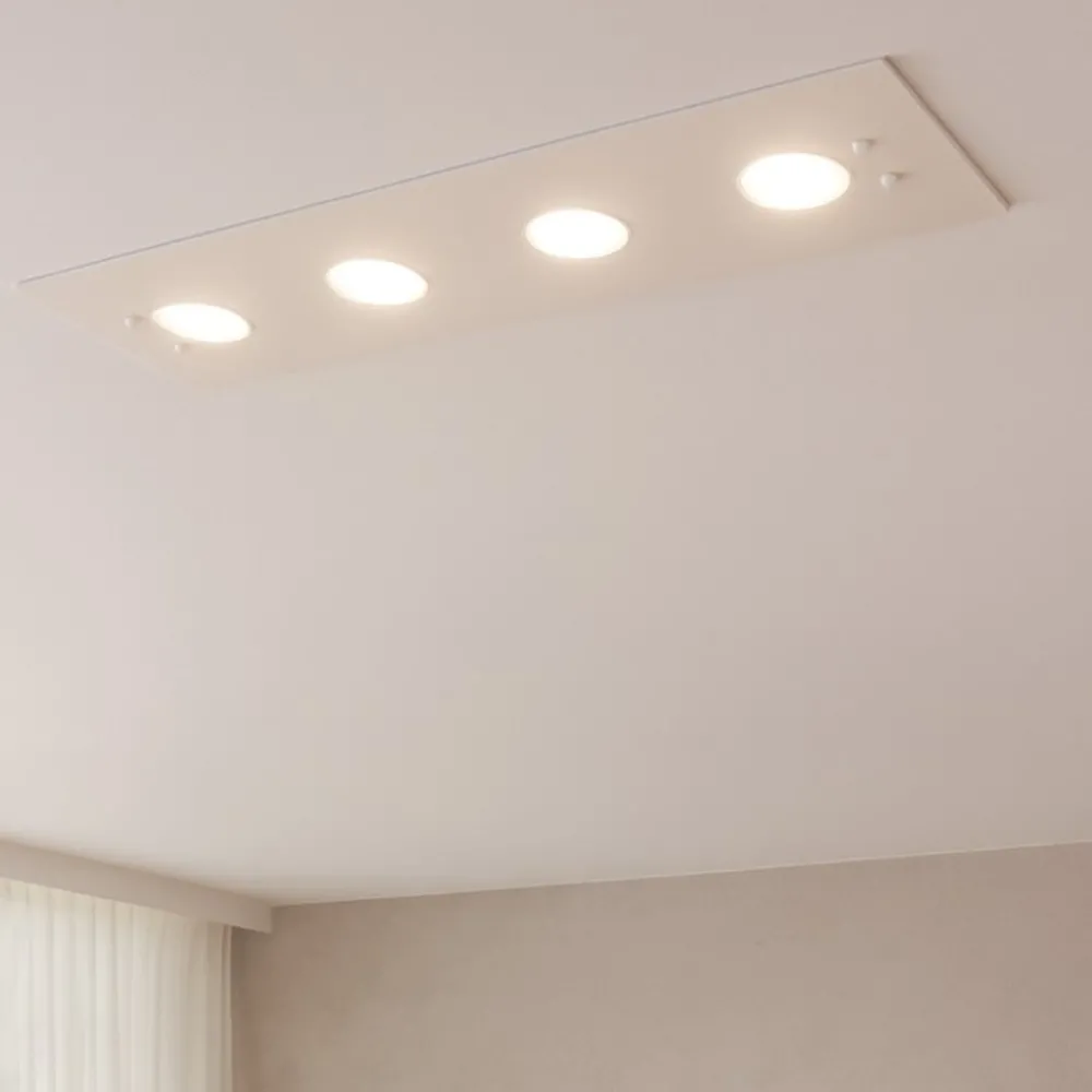 Plafoniere Moderne-Top Light Plafoniera toplight path vetro bianco lucido per cucina