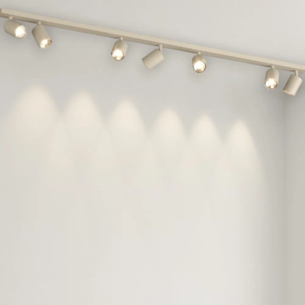 Plafoniere Moderne-Top Light Plafoniera toplight sabbia con 7 luci orientabili da cucina