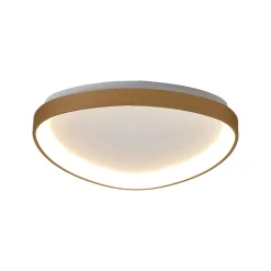 Plafoniere Moderne-Selezionato da Mazzolaluce Plafoniera triangolare oro led 62w 2700k-5000k moderna con telecomando