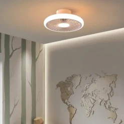 Ventilatori Da Soffitto-Selezionato da Mazzolaluce Plafoniera ventilatore bianco 25mq con luce e telecomando