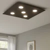 Plafoniere Moderne-Top Light Plafoniera vetro marrone quadrata toplight path