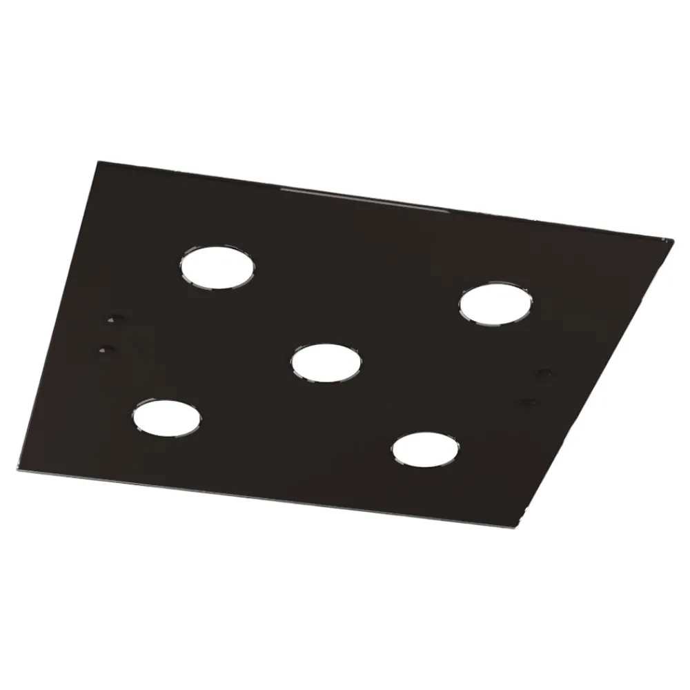 Plafoniere Moderne-Top Light Plafoniera vetro marrone quadrata toplight path