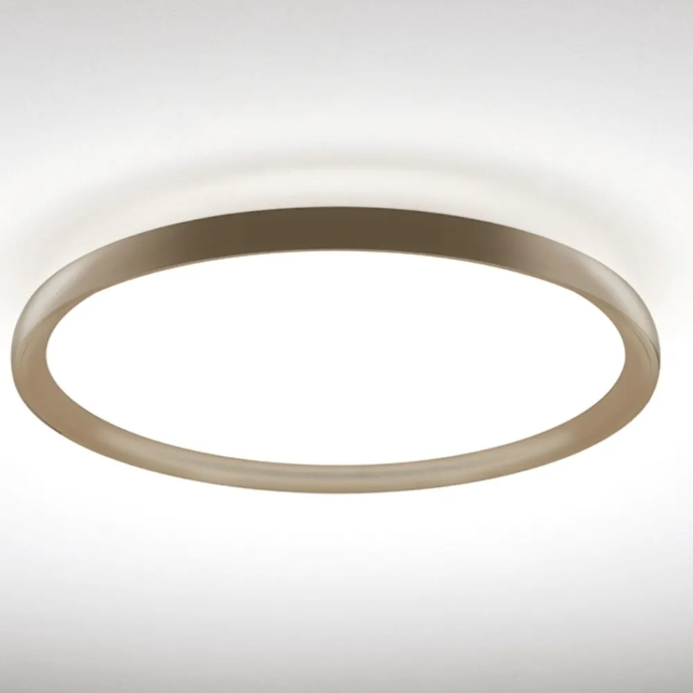 Plafoniere Moderne-Vivida International Plafoniera vivida atena rotonda sabbia led 48w 3000k 4000k per cucina