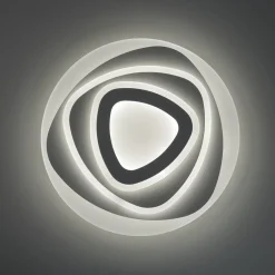 Plafoniere Moderne-Vivida International Plafoniera vivida bud design moderna bianca led 46w 3000k 4000k
