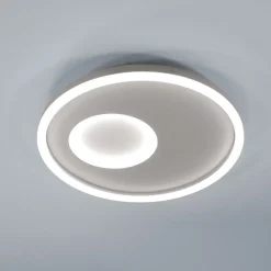 Plafoniere Moderne-Vivida International Plafoniera vivida cell bianca rotonda moderna 28w 3000k 4000k