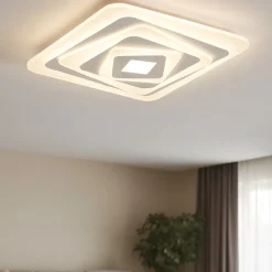 Plafoniere Moderne-Vivida International Plafoniera vivida cleo bianca led 38w 3000k 4000k