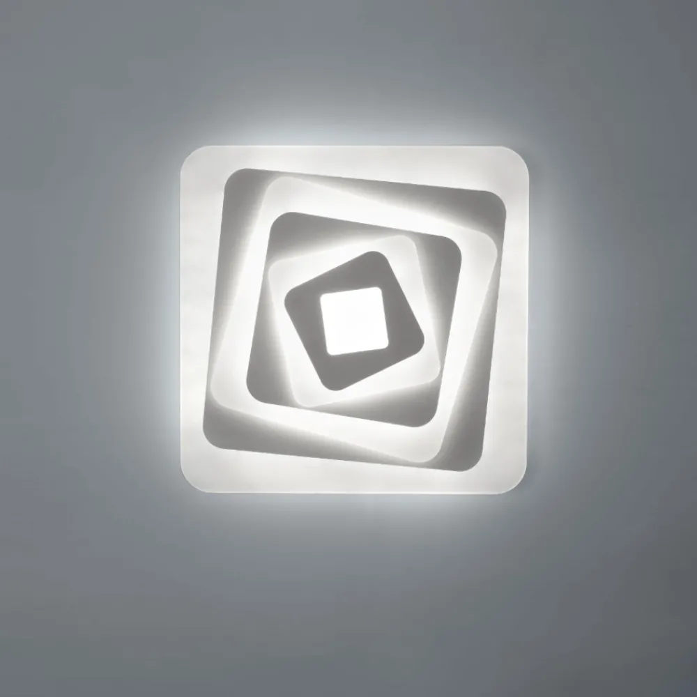 Plafoniere Moderne-Vivida International Plafoniera vivida cleo bianca led 38w 3000k 4000k