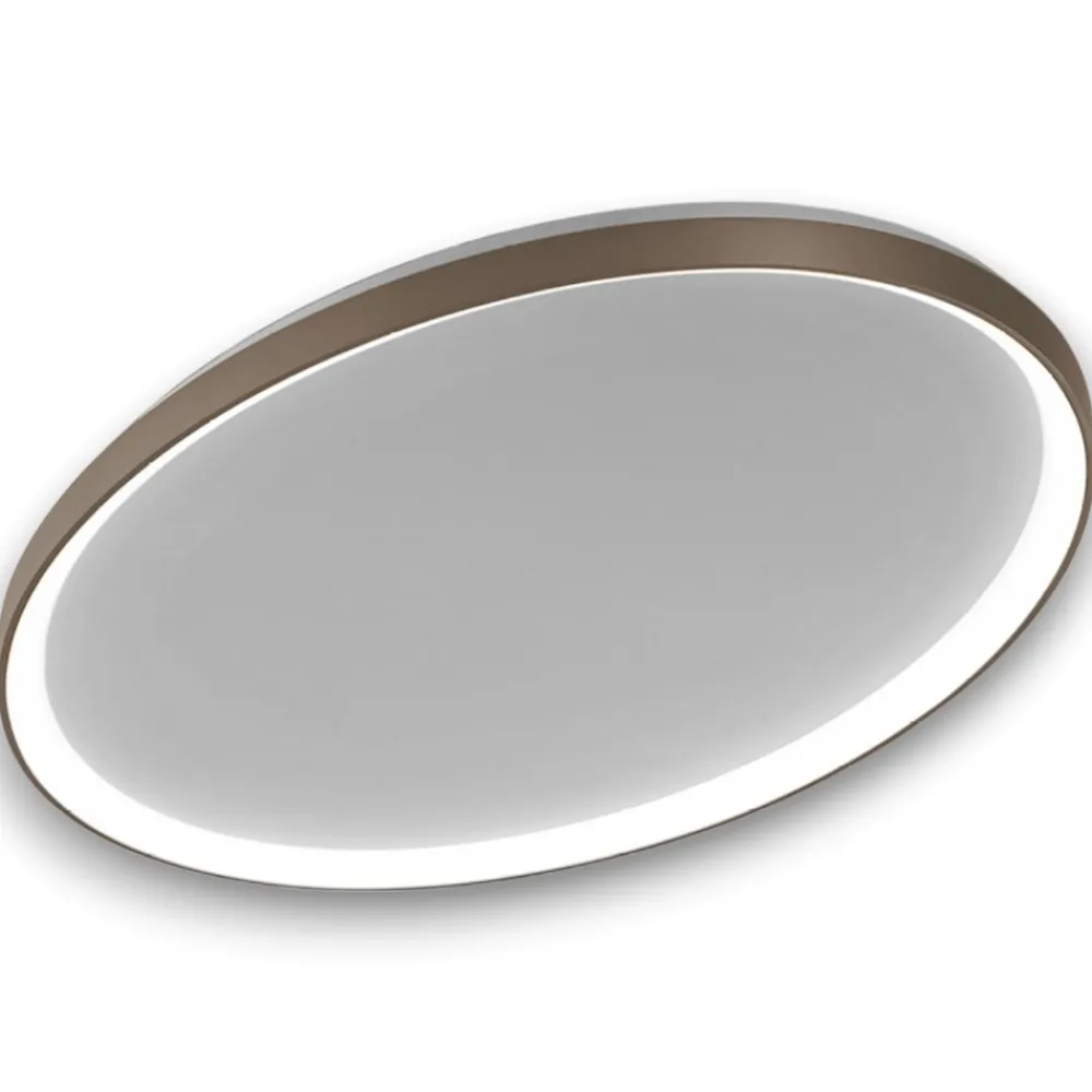 Plafoniere Moderne-Vivida International Plafoniera vivida sabbia led 80w 3000k 4000k lifering-o ovale