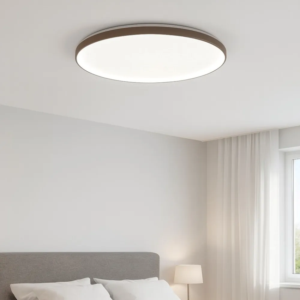 Plafoniere Moderne-Vivida International Plafoniera vivida sabbia led 80w 3000k 4000k lifering-o ovale