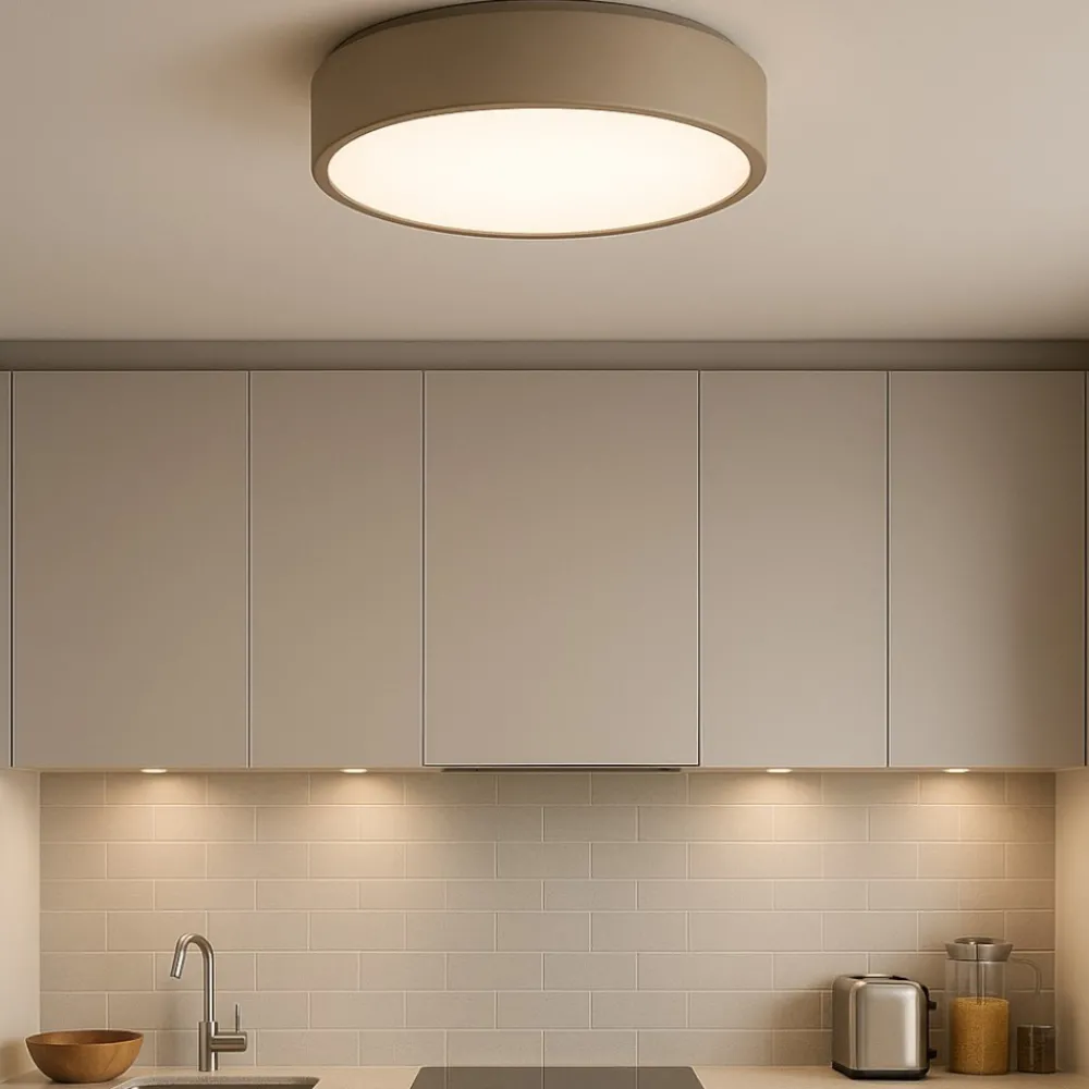 Plafoniere Moderne-Affralux Plafoniera 25w 3200k 4000k sabbia cerchio band diodi