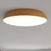Plafoniere Moderne-Selezionato da Mazzolaluce Plafoniera wood per cucina moderna 50cm effetto legno