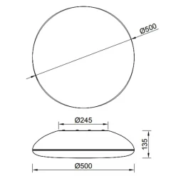 Plafoniere Moderne-Selezionato da Mazzolaluce Plafoniera wood per cucina moderna 50cm effetto legno