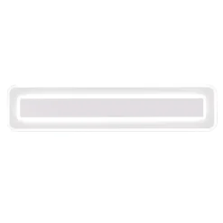 Plafoniere Moderne-Selezionato da Mazzolaluce Plagoniera bianca rettangolare 90cm moderna led dimmerabile con telecomando