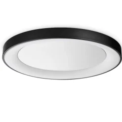 Plafoniere Moderne-Ideal Lux Planet pl d60 plafoniera led 3000k per soggiorno moderno nero