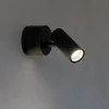 Applique Da Parete-Ideal Lux Play pl applique orientabile led 7w 3000k cilindro nero