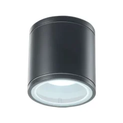 Faretti Da Esterno-Ondaluce Pl jubo faretto da soffitto esterno nero tondo