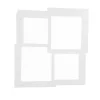 Plafoniere Moderne-Ondaluce Pl passpartou plafoniera led bianca per soggiorno quadrata