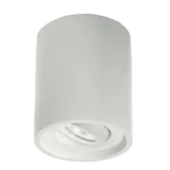 Faretti Da Soffitto-Ondaluce Pl polka faretto in gesso cilindro orientabile gu10