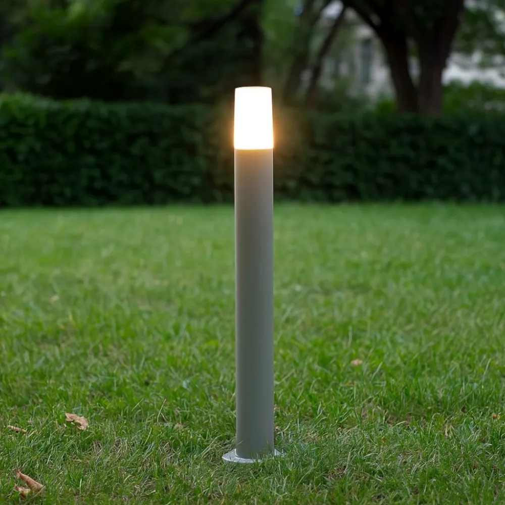 Lampioni Da Giardino-Ondaluce Plt pou lampione da giardino h83cm ip44 grigio